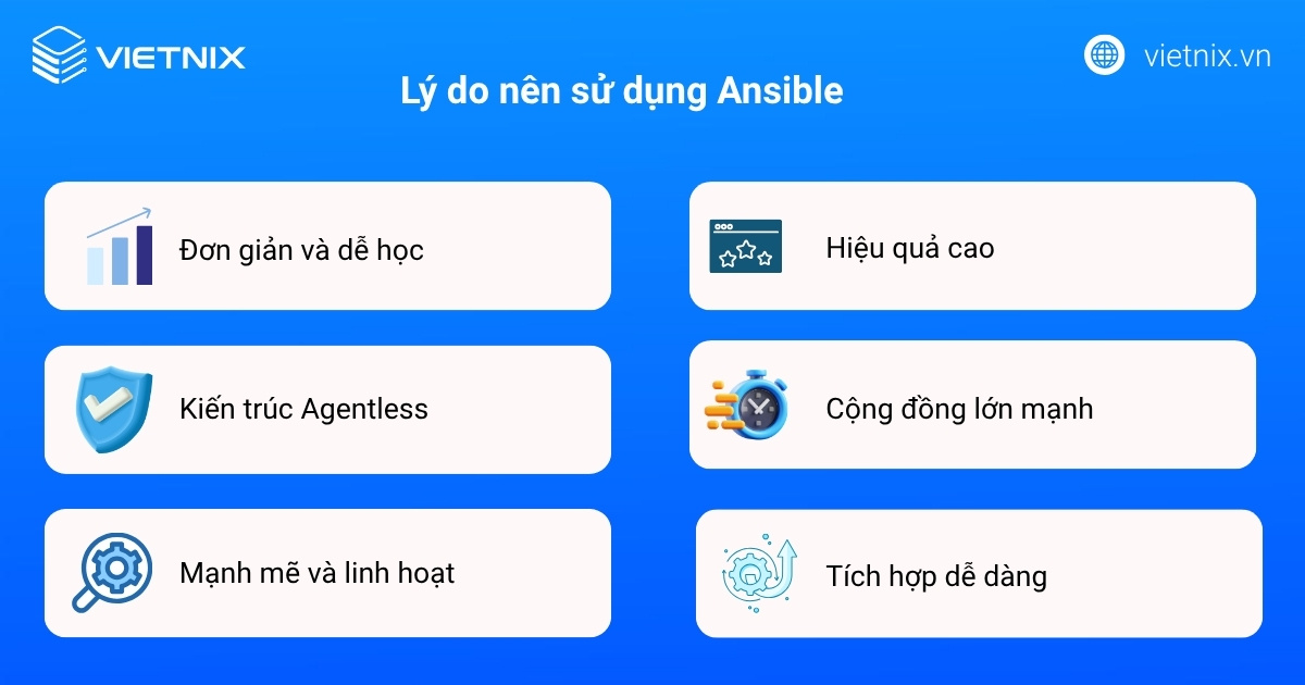 Lý do nên sử dụng Ansible