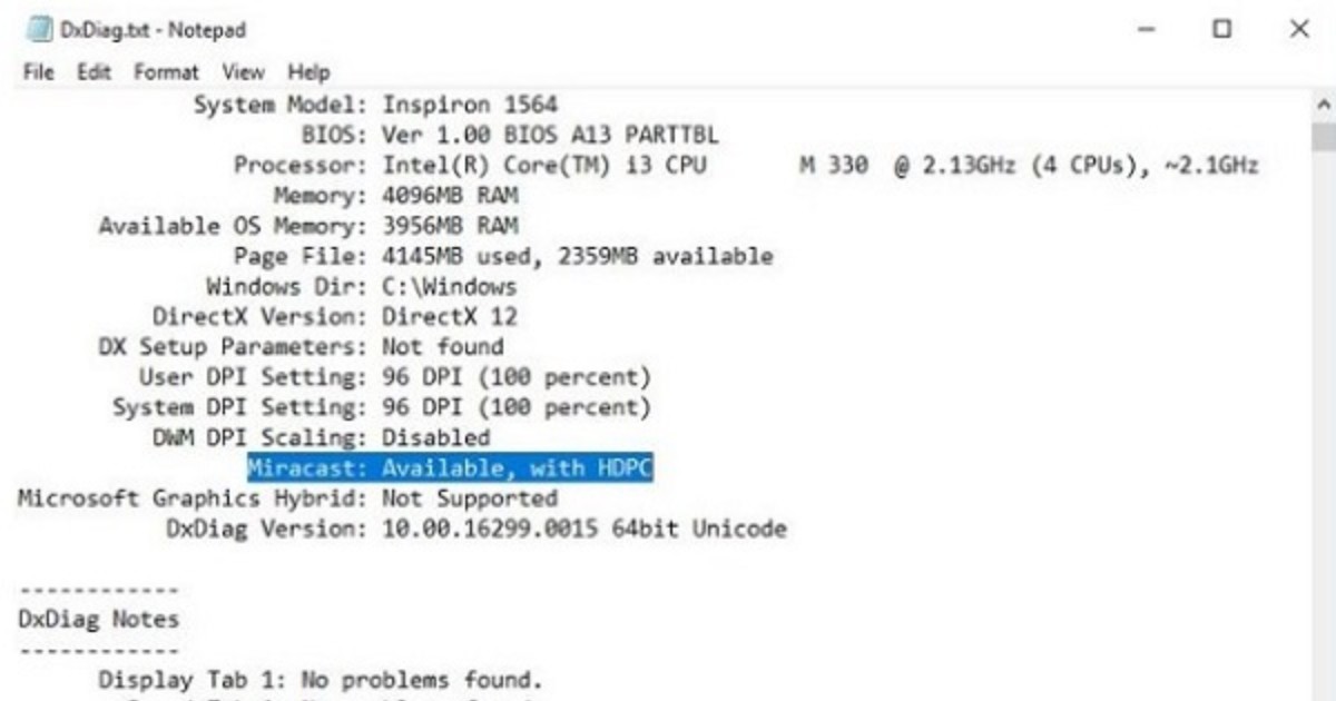 Máy tính có tính năng trình chiếu và hỗ trợ kết nối với Anycast