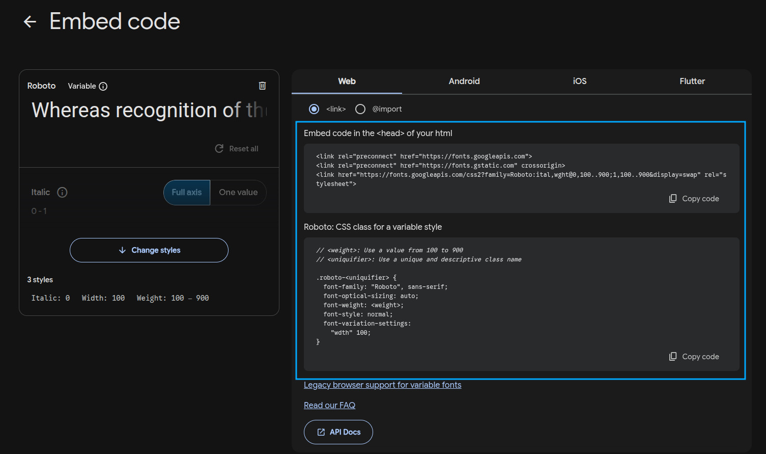 Dán mã được cung cấp vào vào header của file HTML website