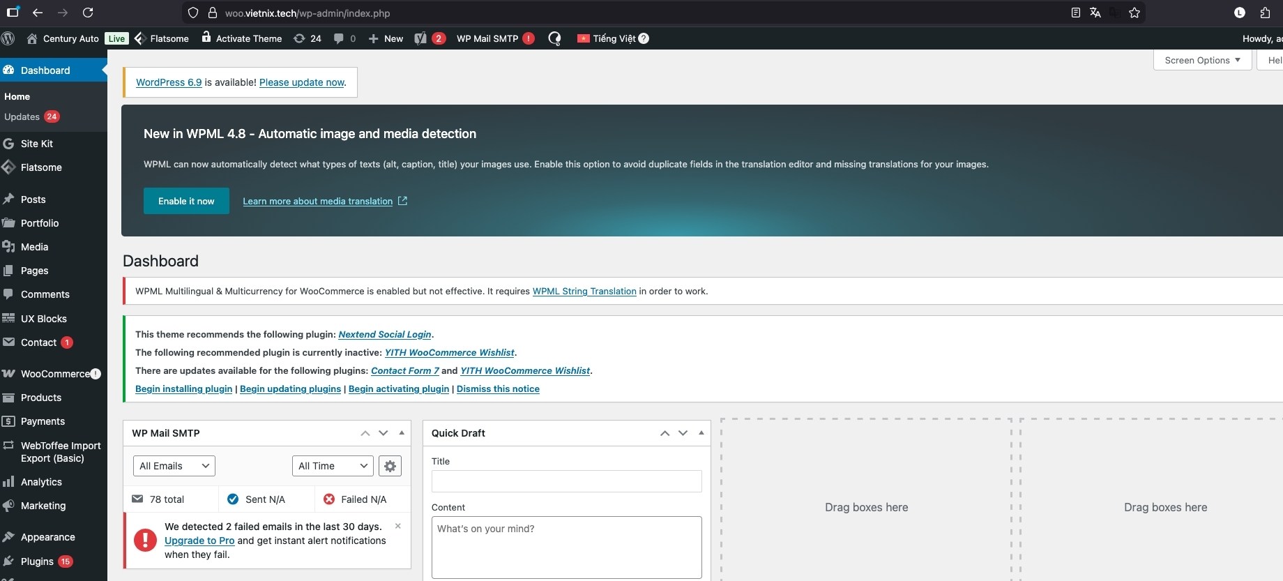 Bạn truy cập địa chỉ quản trị WordPress qua đường dẫn như yourdomain.com/wp-admin