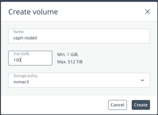 Bạn hãy nhấn vào Add volume