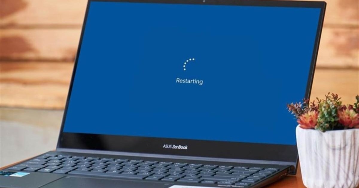 Bạn tiến hành tắt và khởi động lại máy tính để làm mới toàn bộ phiên làm việc và kết nối mạng đang sử dụng