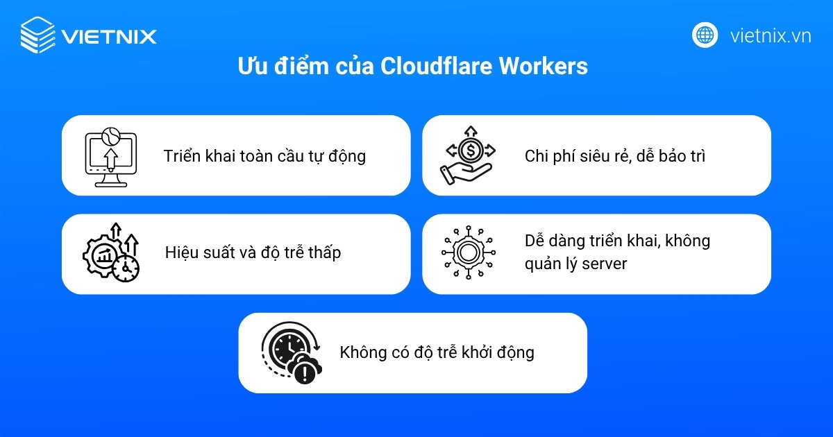 Ưu điểm của Cloudflare Workers