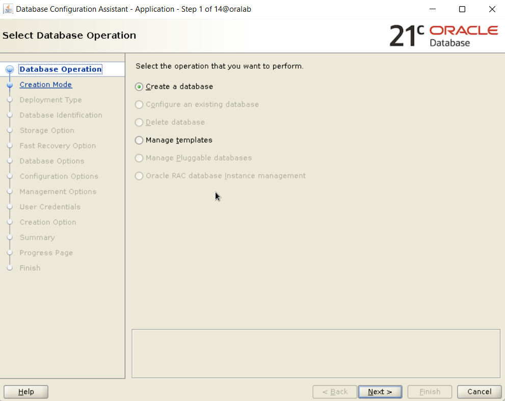 Container Database là gì? Quy trình tạo Container Database bằng DBCA 33 Chọn Create a database