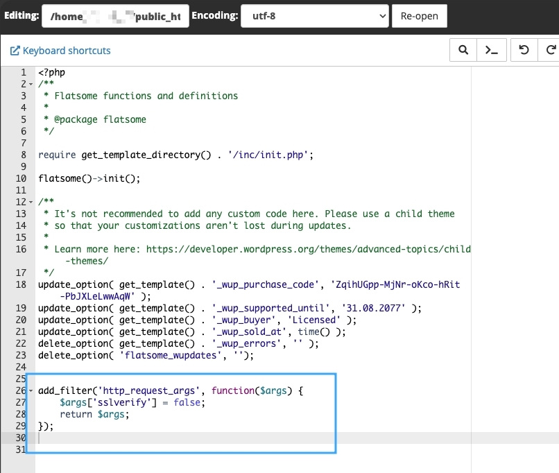 Vô hiệu hóa kiểm tra SSL tạm thời