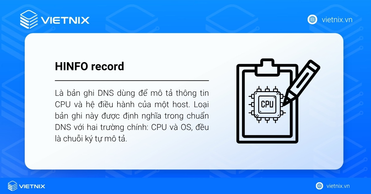 hinfo record 1
