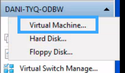 Bạn cần chọn vào Virtual Machine