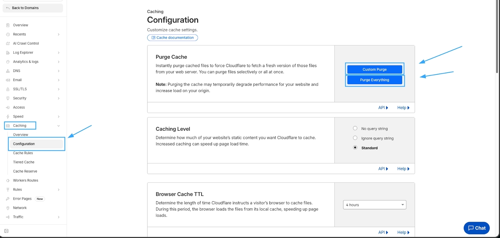 Hướng dẫn cách purge cache Cloudflare đơn giản và hiệu quả 9 Các bước lựa chọn phương pháp xóa Cache