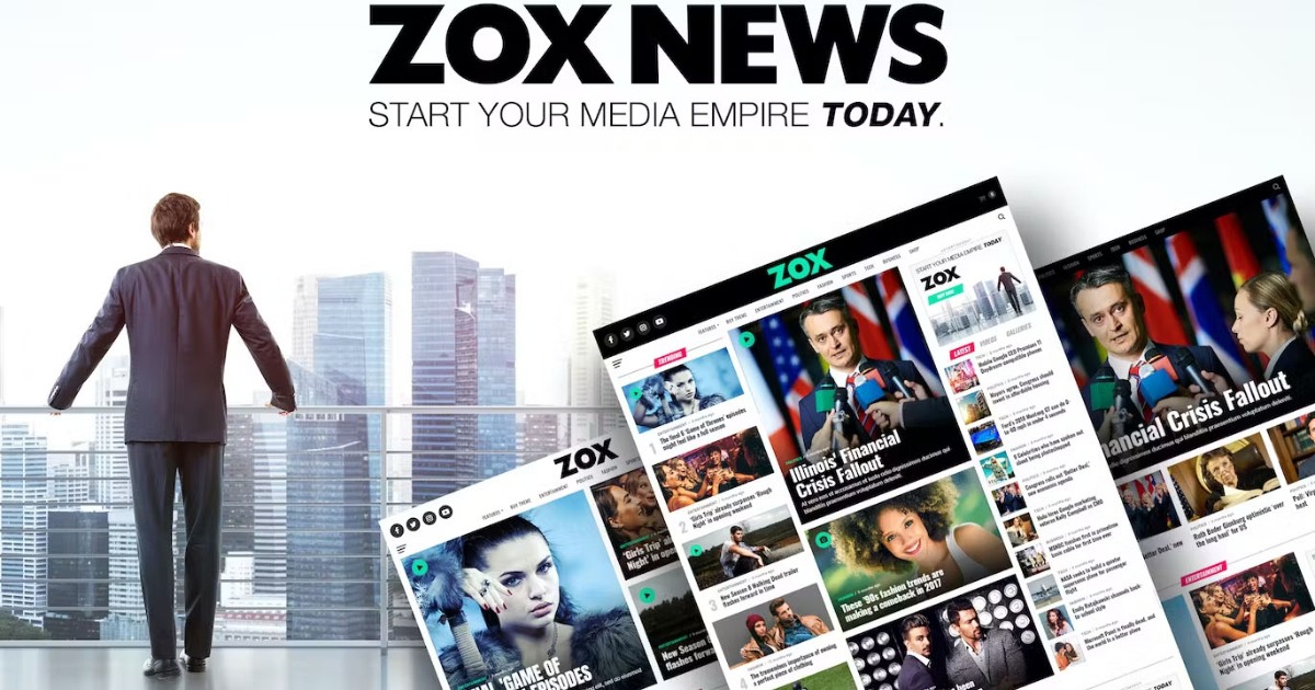 Zox News được thiết kế với dạng theme website tin tức