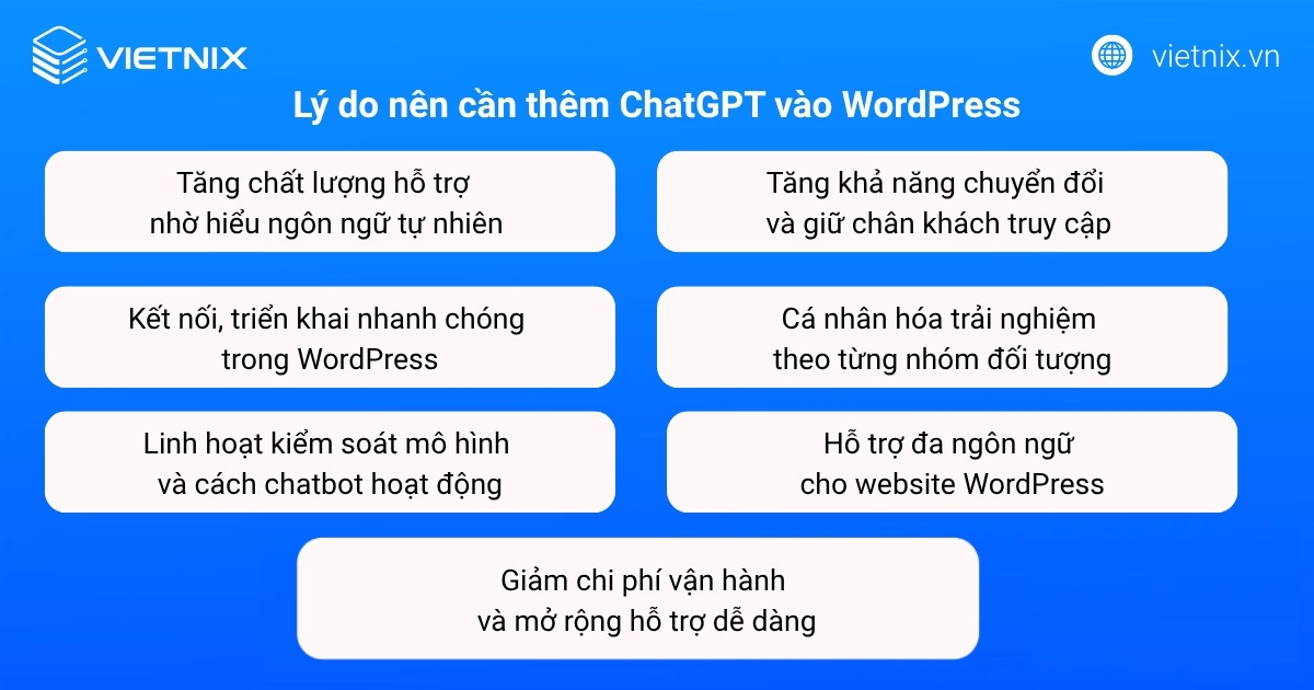 Các lý do mà bạn bạn cần thêm ChatGPT vào WordPress