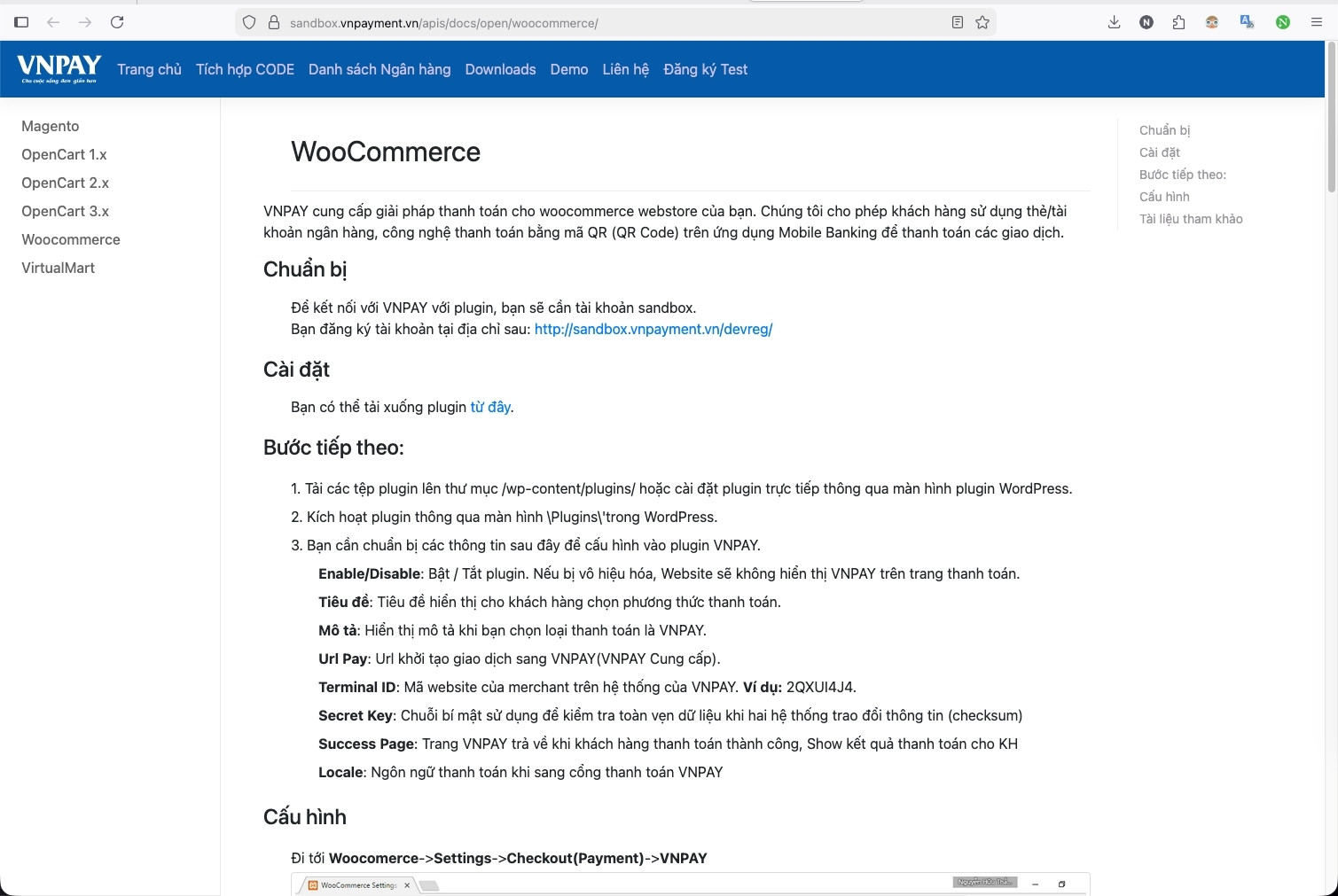 Tài liệu hướng dẫn tích hợp VNPAY