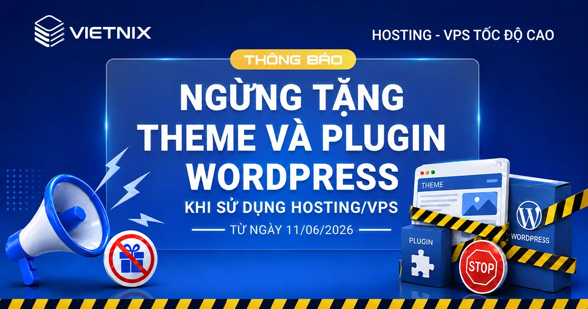 Ngừng tặng theme và plugin WordPress