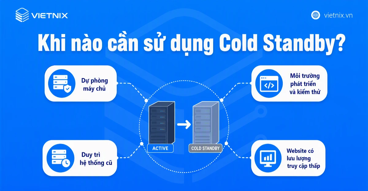 Trường hợp nào nên sử dụng Cold Standby