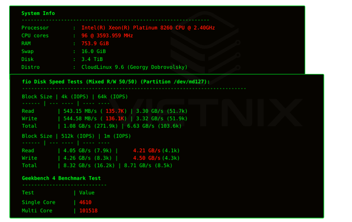 Benchmark Hosting