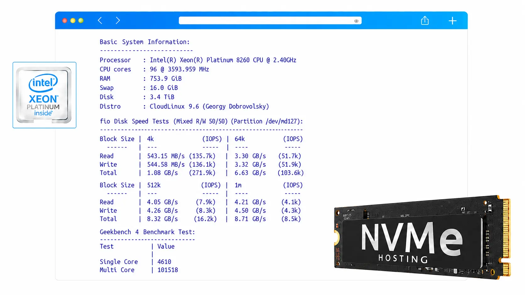 phần cứng cao cấp nvme hosting