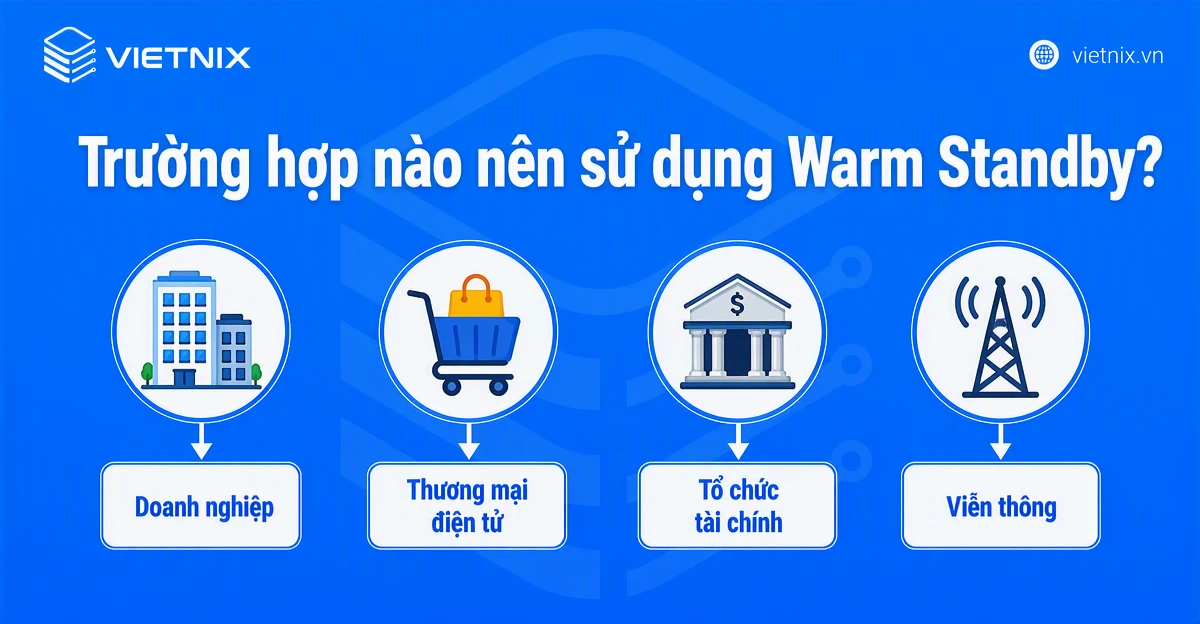Trường hợp nào nên sử dụng Warm Standby?